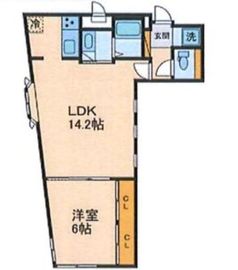 ダイキデュオ目黒 204 間取り図