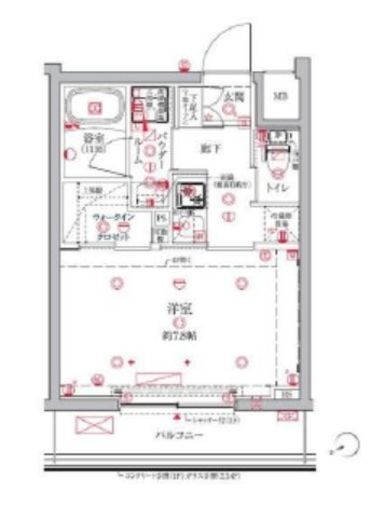 クレイシア三鷹 2階 間取り図