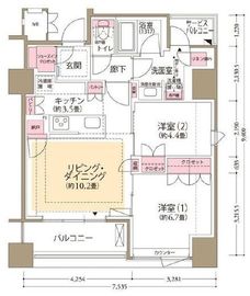 フロール横濱関内 511 間取り図