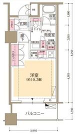 フロール横濱関内 1310 間取り図