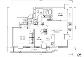 パークキューブ愛宕山タワー 2502 間取り図