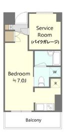 レグラス武蔵新城モーターガラージュ 5階 間取り図