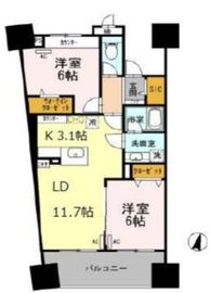 ロイヤルパークスシーサー南千住 407 間取り図