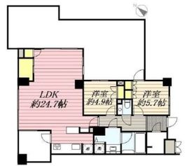 レジデンシア春日安藤坂 7階 間取り図