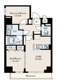 S-RESIDENCE錦糸町South (エスレジデンス錦糸町サウス) 202 間取り図