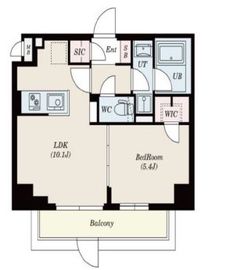 S-RESIDENCE錦糸町South (エスレジデンス錦糸町サウス) 603 間取り図