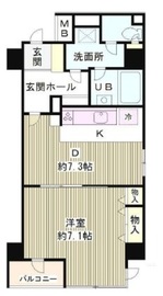 自由が丘ミッテ 401 間取り図