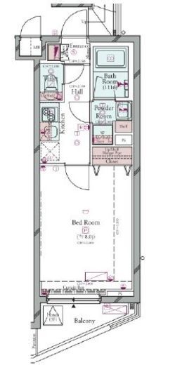 コンシェリア池上THE RESIDENCE 2階 間取り図