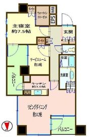 コートレジデントタワー 9階 間取り図