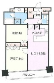 M.M.TOWERS FORESIS (エムエムタワーズフォレシス) 28階 間取り図