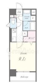 ロイヤルコート日本橋人形町 401 間取り図