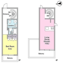 STEPS鷹番 301 間取り図
