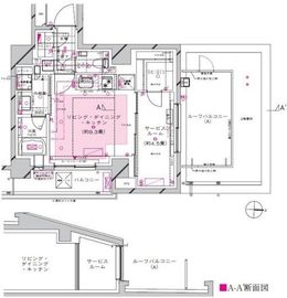 ピアース世田谷松原 3階 間取り図