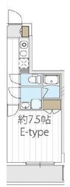 LEXE AZEST横濱関内 7階 間取り図