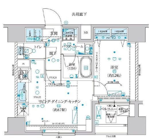 メインステージ横濱真金町 3階 間取り図