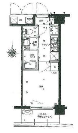 ハーモニーレジデンス武蔵小杉 1階 間取り図