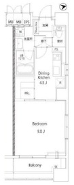 ベルヴュコート湘南 608 間取り図
