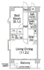 コンフォリア赤羽岩淵 601 間取り図