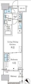 レガシス中目黒 310 間取り図