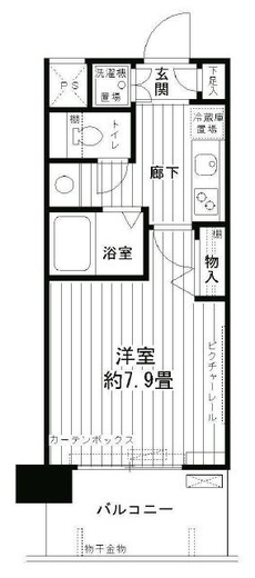 アルテーヌ新横浜 715 間取り図