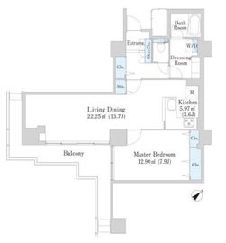 六本木ファーストプラザ 4階 間取り図