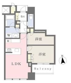 白金ザ・スカイ 15階 間取り図