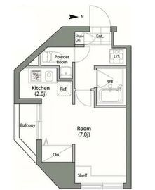 シャンブリーズ御茶ノ水 7階 間取り図