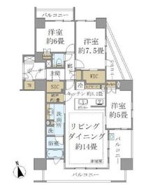 ブリリア巣鴨 6階 間取り図