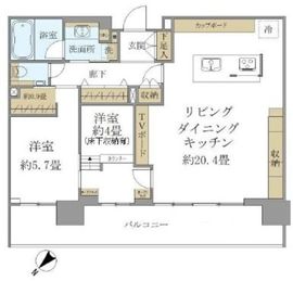 シティタワーズ東京ベイ 24階 間取り図