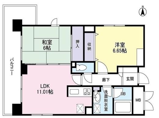 ジ・アパートメントヒルトップ中野 9階 間取り図
