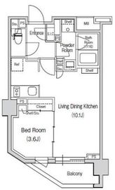 スタイリオ元住吉2 213 間取り図