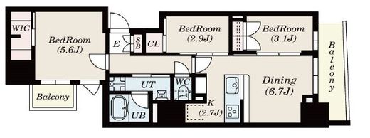 S-RESIDENCE日本橋馬喰町Aere (エスレジデンス日本橋馬喰町アエレ) 502 間取り図