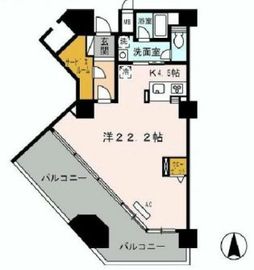 ロイヤルパークス豊洲 1405 間取り図