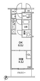 LIME RESIDENCE HIKIFUNE (ライムレジデンス曳舟) 403 間取り図