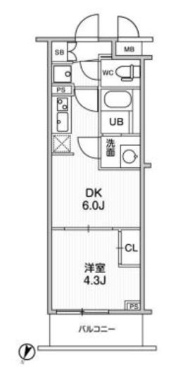 LIME RESIDENCE HIKIFUNE (ライムレジデンス曳舟) 405 間取り図