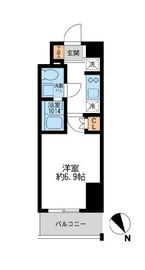 アーデン門前仲町 407 間取り図