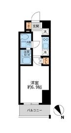 アーデン門前仲町 407 間取り図