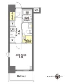 プライムメゾン森下 304 間取り図