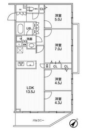 LIME RESIDENCE HIKIFUNE (ライムレジデンス曳舟) 421 間取り図