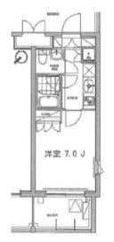 ガーデン荏原中延 409 間取り図