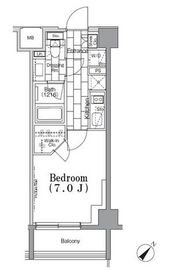 ONE ROOF FLAT TSUKISHIMA (ワンルーフフラット月島) 101 間取り図