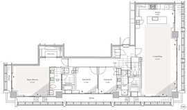 リビオレジデンス西麻布 3102 間取り図