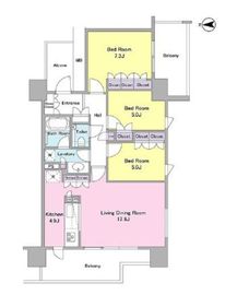 BLUE HARBOR TOWERみなとみらい (ブルーハーバータワーみなとみらい) 14階 間取り図