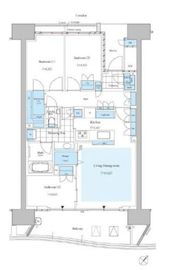HARUMI FLAG SEA VILLAGE (晴海フラッグ シーヴィレッジ) 8階 間取り図