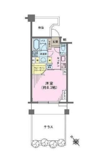 ヒルレジデンス大崎 2階 間取り図