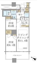 ブリリア有明スカイタワー 14階 間取り図