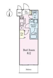 フレールコート錦糸公園 802 間取り図