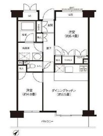 ステラメゾン武蔵小山 6階 間取り図