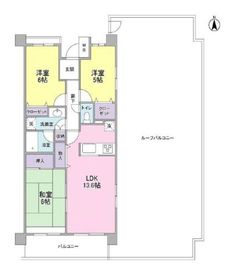 セレーノ武蔵中原 5階 間取り図