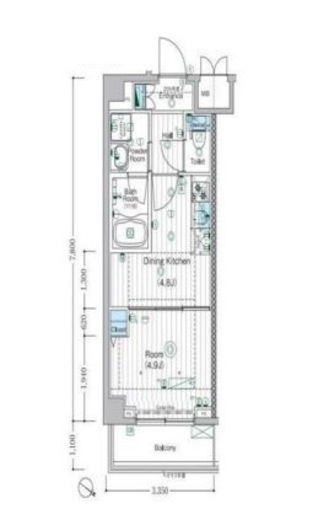 MAXIV宮崎台 (マキシヴ宮崎台) 5階 間取り図